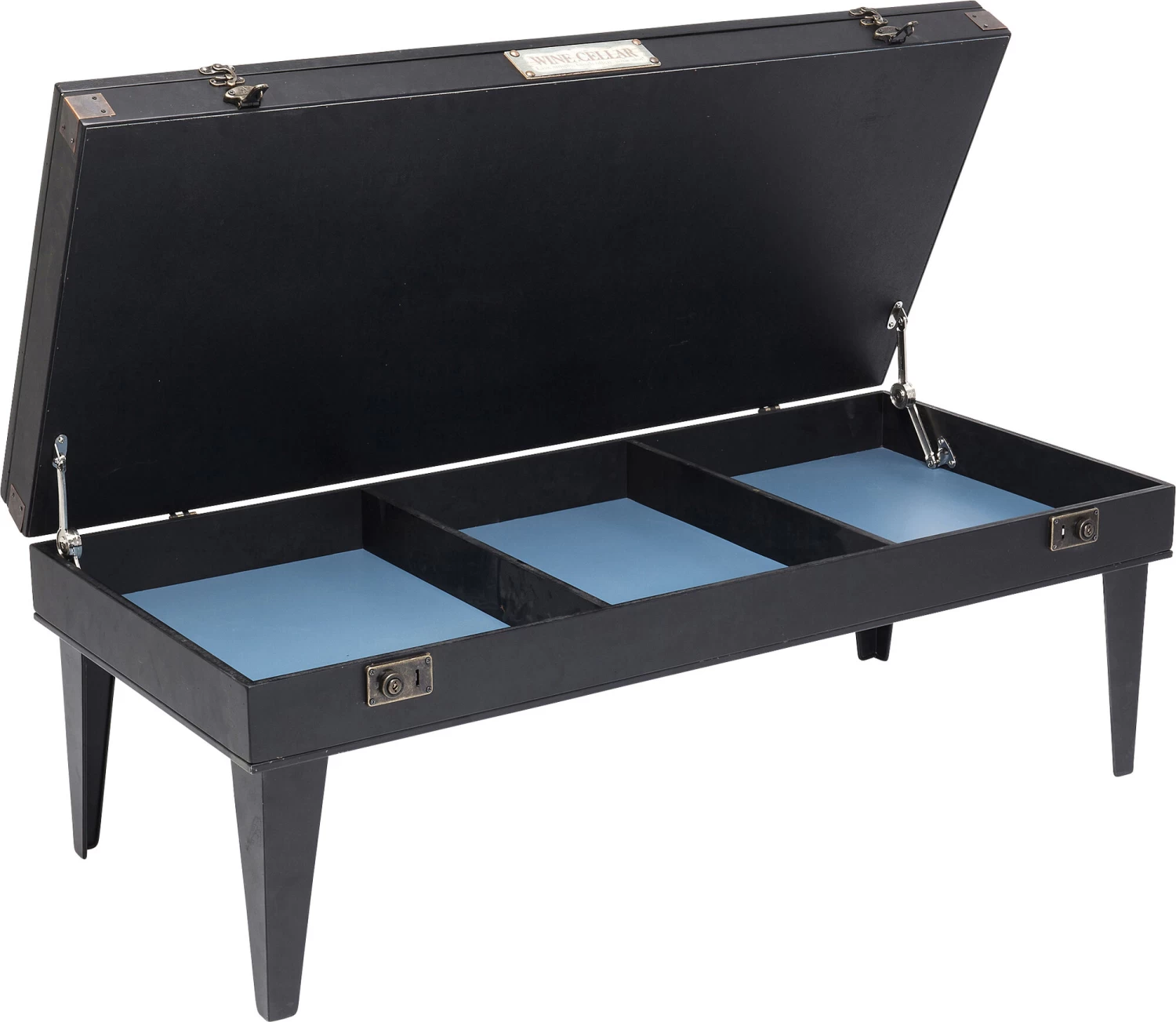 Couchtisch Collector Schwarz 122x55cm – Bild 11