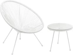 Beistelltisch Acapulco Mono Weiß