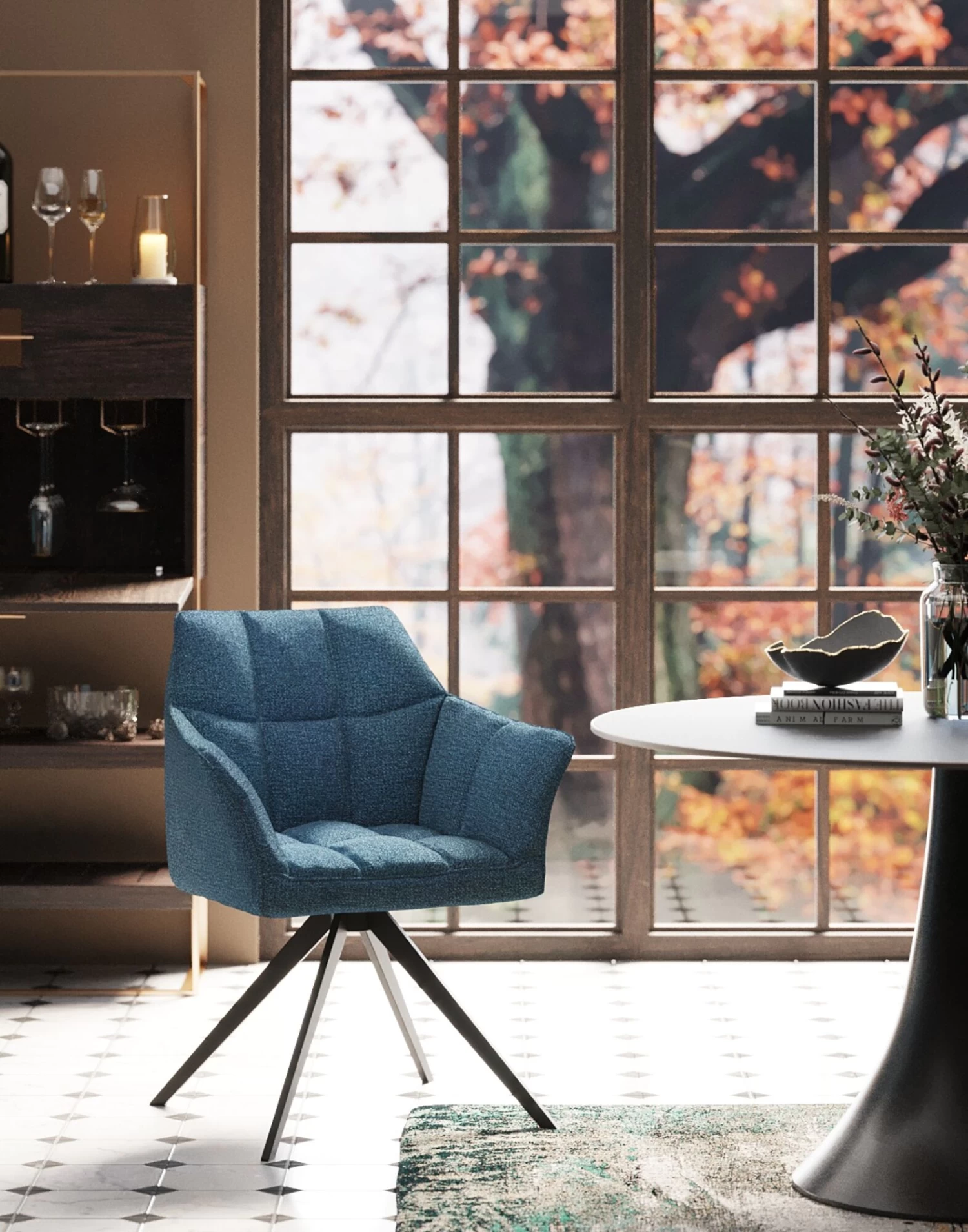 Drehstuhl Thinktank Blau