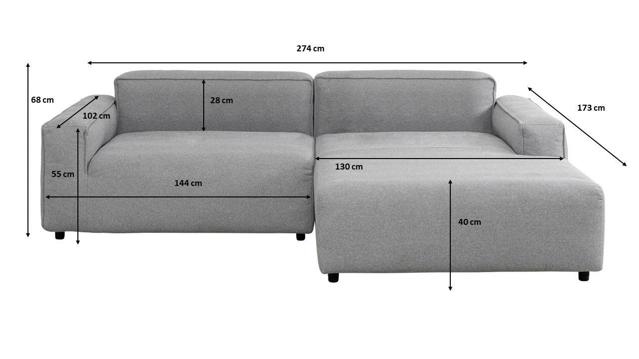 Freistil Ecksofa 175 Rechts – Bild 14